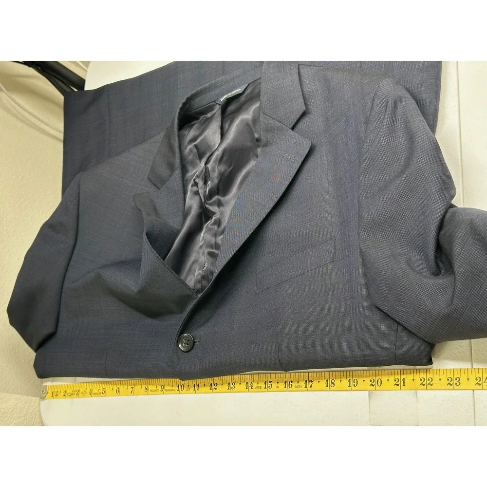 Banana Republic Blazer Men 44R Navy Wool Mohair Modern Fit Vitale Barberis Italy